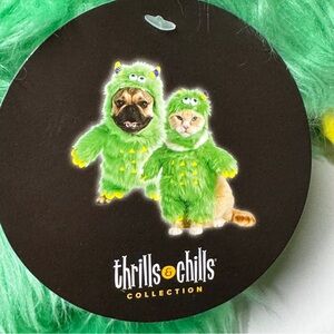 Thrills & Chills Green Monster Pet Costume Medium